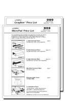 MicroPak & GrayBox Price Lists and Order Forms