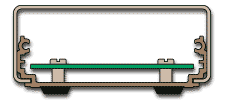 Printed circuit board mounted on self-clinching standoffs