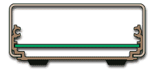 Printed circuit board mounted in standard MicroPak tracks