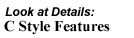 C Style Features