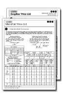 MicroPak & GrayBox Price Lists and Order Forms